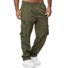 Cargo Pants Men Casual Loose Overalls Man Multi Pockets Tactical Pants Elastic Straight Wide Trousers Male Clothing Streetwear 240124