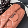 Fashion Women luxury designer bag crossbody bag Shoulder bag Handbag Wooden Chain CF Bag New Arrivals Mini Bag Classic Diamondback Pattern Clutch pack stylish bag