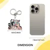 Commercio all'ingrosso Demon Slayer 3D Anime Hashibira Inosuke Motion Portachiavi Doppio lato Immagine Flip Cambia 2-3 Immagine Demon Slayer Borsa Accessori auto