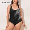 Costumi da bagno da donna HOMGAO Costume da bagno sexy con stampa Donna Costume intero push up U-Backless 2024 Tuta sportiva da spiaggia taglie forti