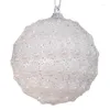 Party Decoration White Pearl Christmas Ball Glitter Ornaments Xmas Tree Decor Year Sales Adornos Navida 2024 Plstic
