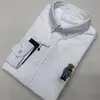 Homens de alta qualidade novos no lazer Classice 100 algodão RL Bear camisas sólidas de manga comprida moda elegante camisas de cavalo homme roupas de marca de designer de luxo