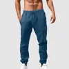 Pantalon Cargo fin pour hommes, Harajuku, Jogging, Fitness, survêtement, Streetwear, respirant, couleur unie, en lin, 2024