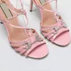 Designer High Heel Plattform Frauen Sandalen Holzabsatz Sommer Mode ausgehöhlte Leder Sandale verstellbare Knöchelriemen Partyschuhe