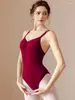 Stage Wear Ballet Leotard For Women Sleeveless Classic V-neck Gymnastics Camisole Leotards With Adjustable Straps Dance Wholesale