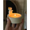 Candles Adorable Cat Candle Holder - Perfect For Home Drop Delivery Home Garden Home Decor Otdbj