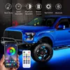 LED Neon Sign 6x Underglow Lights för Car Strip Kit RGB Flexibel Neon Auto LED Underbody Decorative Lamp Exterior Remote Control App YQ240126