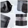 wholesale Matt Black Stand up Paper Frosted Window Bag Snack Cookie Tea Coffee Packaging Bag Doypack Gift Pouches ZZ