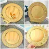 Dinnerware Sets European Style Fruit Plate Dessert Salad Metal Pallets Storage Plates Dining Table Decor Cake Pan For