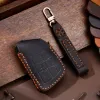 Crazy Horse Leather Car Key Cover Case for Chevrolet Suburban Tahoe Buick Envision S Plus Avenir Shell