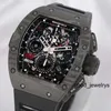 Luxury Watch RM Wrist Watch Richards Milles Wristwatch RM11-02 TI Machinery 50*42,7mm Titaniumlegering