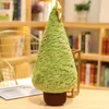 1Pc 29-90CM Simulation Christmas Tree Plush Toys Cute Evergreen Plush Pillow Dolls ing Trees Stuffed for Christmas Dress Up 240124