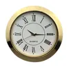 Orologi da parete 2-1/8 pollici (55 mm) con inserto in oro Meccanismi dell'orologio in miniatura per autoinstallazione Soggiorno Tavolo da ufficio Camera da letto