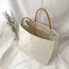 Borse a tracolla Canvas Shopper da donna Borsa shopping tote grande per donna 2021 Panno di cotone Borse femminili Ladies Beach Sac A M304d