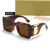 Lunettes de soleil de créateur de mode Lunettes de soleil pour hommes pour femmes Noir et miel Grand cadre complet Gris foncé Verres marron foncé Rétro Classique Lunettes de soleil de protection UV400