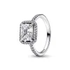 Belle Sterling Sier Heart CZ Zircon Fit Original Ring Crown Rings Princess Ring For Women Jewelry Love Gift