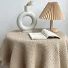 Table Cloth Lace Rectangular Tablecloth Khaki Round Cover Light Luxury And High-end Feeling Home Desk