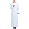 Vêtements ethniques Arabe Hommes Musulmans Robes de couleur unie Arabe 36s Costume Nuits pour hommes Pin Dépouillé Costume de loisirs