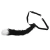 Pendant Necklaces Faux Furry Tail Cosplay Halloween Party Costume Decor