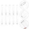 20pcs 35ml Glass Test Tubes Liquids Clear Vials Multi-Use Testing Tube For Laboratory School Educational Supplies