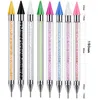 Double-end Nail Dotting Pen Crystal Beads Handle Rhinestone Studs Picker Wax Pencil Manicure Nail Art Tools