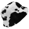 Boinas Gorro con estampado de vaca Gorro de lana Atractivo Esquí Gorro de lana cálido Diseño de patrón Tiene