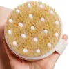 Natural Bristle Brush Soft Wet Dry Skin Body SPA Brush Bath Massager Home Dry Wet Back Shower Brushes Exfoliating Bathing Brush 0126