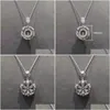 Hänghalsband Caoshi Fancy Flower Necklace för kvinnor Delikat designtillbehör Brudtärnor Gifter Eleganta kvinnliga bröllopsmycken OTFCW