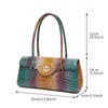 Borse da sera Borsa a tracolla versatile casual in pelle modello coccodrillo Borsa a tracolla portatile da donna di alta qualità