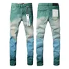 designerskie dżinsy na męskie spodnie fioletowe dżinsy fioletowe dżinsy męskie Trendy