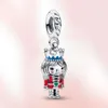 Herocross charme prata esterlina pingente de natal coração caber pulseira original para presente de jóias femininas