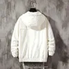 Men's Jackets Streetwear Spring Bomber Jacket Men Nice Hooded Ribbons Mens Coat Casual Windbreaker Pockets Man Outwear