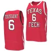 College Texas Tech Red Basketball 2 Pop Isaacs Jersey Woman Youth Man 5 Darrion Williams 6 Joe Toussaint 35 Devan Cambridge 22 Warren 1 Lamar 0 Chance McMillian Team