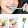 Toothbrush 1/2 Pcs Orthodontic Toothbrush 2 Color For Braces U-Shaped Soft Bristle With Head Cover Free Interdental Brushes