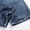 Streetwear hommes jean déchiré Denim pantalon trou ruiné marque Biker haute qualité Patch droit grande taille 40 42 240124