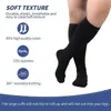 Chaussettes de sport 4XL chaussettes de Compression élargies pour hommes avec couleur noire varices diabète Sports de plein air chaussettes de course pour les femmes en gros YQ240126