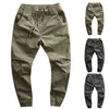 Männer Hosen Vintage Casual Cargo Große Lose Gerade Sport Neun Teil Kordelzug Leggings Männer Joggen Männliche Kleidung