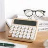 Calculators Calculator Large LED Screen Portable Energy Saving Mechanical Keyboard Candy Color Clear Printing Handheld Calculator Stationery