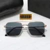 Designer Metal Frame Sunglasses Light Colored Decorative Glasses for Men Women 4 Colors Eyeglasses