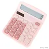 Kalkulatory kalkulator biurowy Dokładny przenośny bateria zasilana baterią jasny kolor 12-cyfrowy kalkulator słoneczny dom