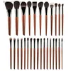 Makeup Brushes MyDestiny Makeup Brush/28 Original Wood Handle Series Selected Natural Animal Hair Synthetic Brush Beginner Makeup Tool Cosmet Q240126