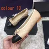 scarpe firmate da donna scarpe eleganti primavera autunno fiocco con lettera balletto danza formale moda donna barca piatta Lady Trample Lazy Mocassini grandi