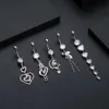 Navelbelknopringen Gemengde stijlen Bungelende navel Navelpiercings Hart Ster Opaal CZ Navelpiercing Ombligo Oreja Chirurgisch staal Lichaamssieraden Dames YQ240125