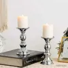 2PCS Candle Holders Golden Candle Holders Wedding Table Decorations Metal Stand Candlestick For Wedding Birthday Bar Party Living Room Home Decor