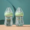 Oberni Baby-Glasflasche, 150 ml, 2 Stück, Borosilikatmaterial, Säuglingsmilch, Trinkflasche, Set 240125