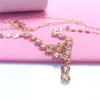 Pendant Necklaces Russian 585 Purple Gold Hollow Flower Necklace Magnificent Women's 14K Rose Plated One Piece Fashion Classic