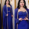 Mellanöstern Muslimska Abaya Kvinna Diamond Light Luxury Beading Two-Piece Dresses With Cardigan Elegant Evening Dress Ramadan Dress Clothing