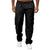 Pantalon pour hommes, décontracté, multi-poches, couleur unie, jambe droite, sport, liquidation, vente en gros