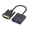 DVI-hane till VGA Kvinnlig adapter Full HD 1080p DVI-D-kontakter 24+1 25 Pin till 15 pin Gold Plated Cable Converter för PC Computer Monitor Ny