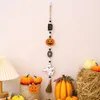 Autres fournitures d'événements Scène Habillage Halloween Citrouille en bois Ghost Perles Chaîne Pendentifs Jour de la maison morte Fête suspendue Ornements F007